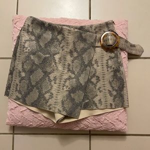 Zara Small Snake Print Skort